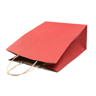 100gsm 150gsm Paper T Shirt Bags Compostable Recyclable With Handle